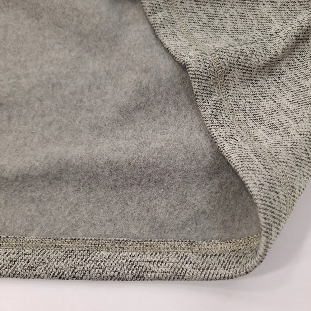 G.H. BASS Men's Sherpa Fleece Button Mock Sweater Moonstruck Heather Gray - 2X - Picture 6 of 10